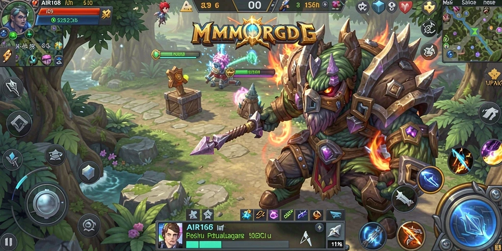 Tampilan gameplay menakjubkan dalam dunia MMORPG.
