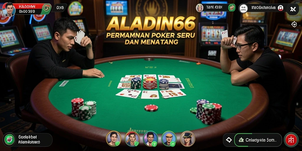 Tangkapan layar gameplay seru dari ALADIN66 dengan fitur Poker.