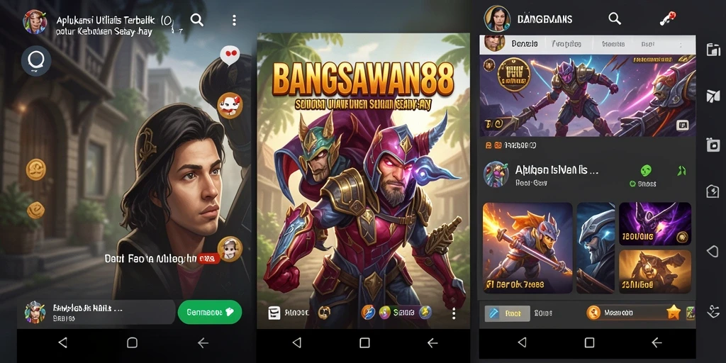 Tampilan utama BANGSAWAN88 dengan fitur utilitas lengkap.