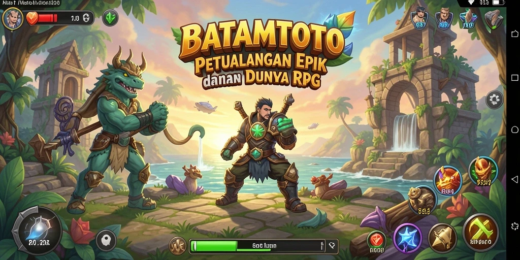 Tangkapan layar BATAMTOTO menampilkan aksi RPG yang mendebarkan.