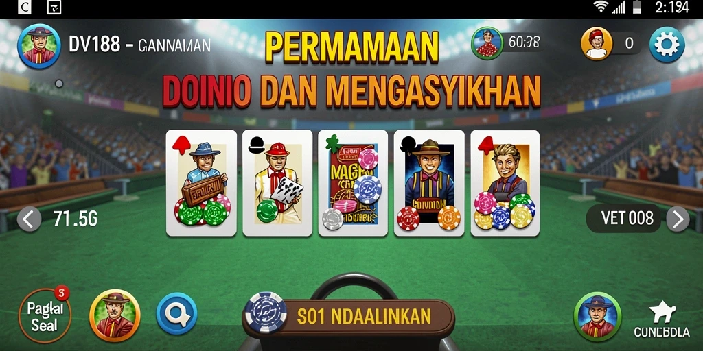 Tampilan gameplay seru dan interaktif di DV188.