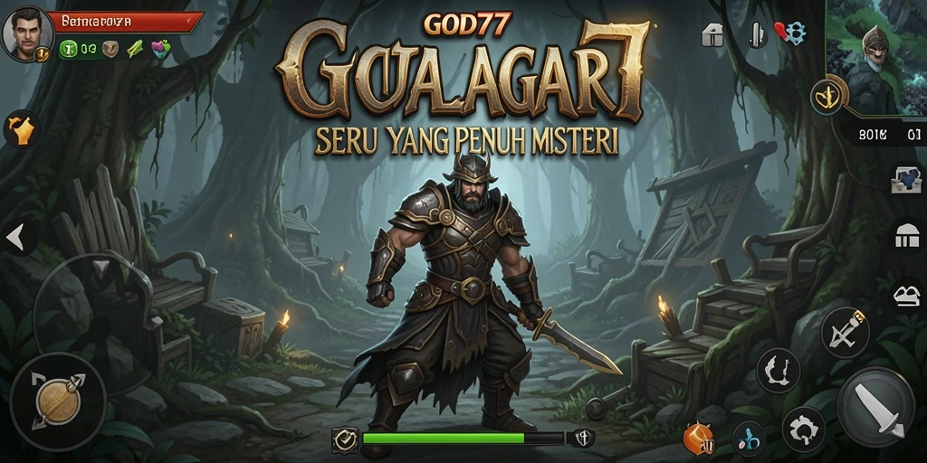 Tampilan gameplay GOD77 yang mendebarkan dalam suasana petualangan.