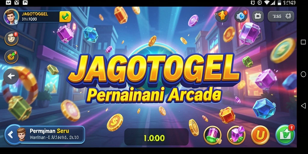 Tampilan gameplay menyenangkan dari JAGOTOGEL dengan tantangan Arcade.