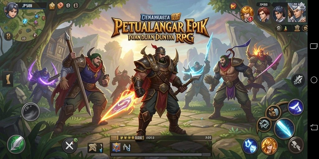 Tampilan utama JPS88 menampilkan aksi RPG yang mendebarkan.