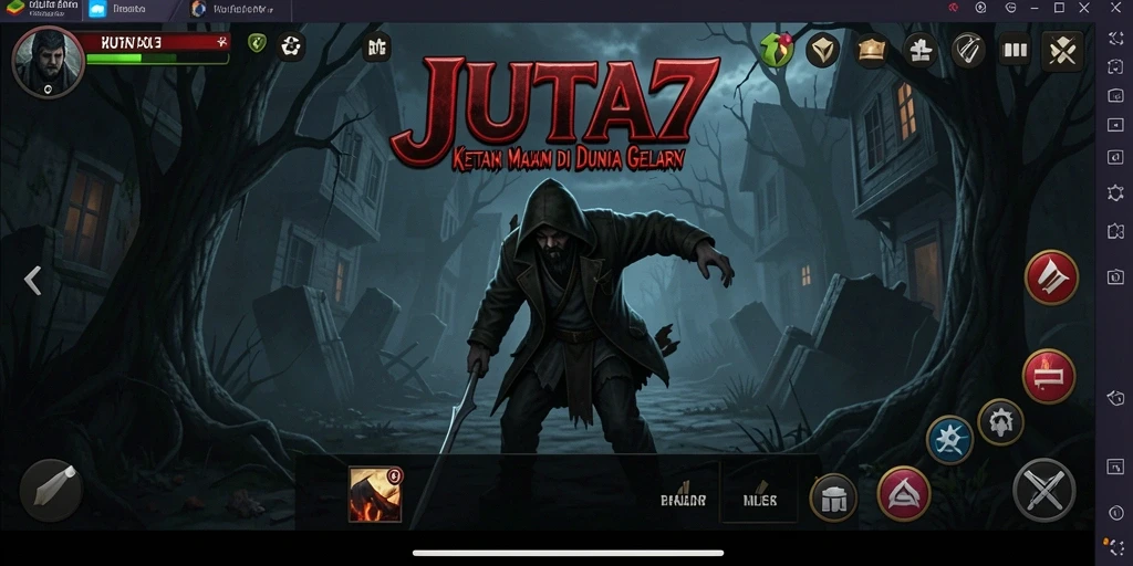 Gameplay menegangkan di JUTA7 dengan suasana Horror yang mendalam.
