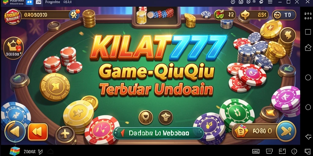 Screenshot gameplay KILAT777 yang menampilkan duel seru dalam QiuQiu.