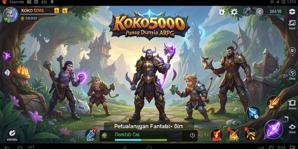 Screenshot gameplay KOKO5000 menampilkan aksi seru di dunia ARPG.