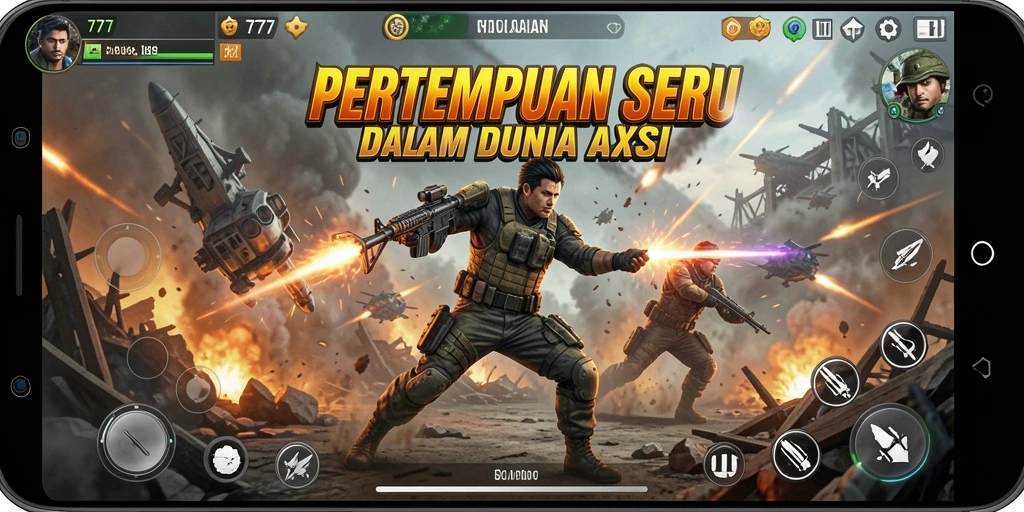 Tangkapan layar L777 menampilkan aksi pertempuran yang mendebarkan.