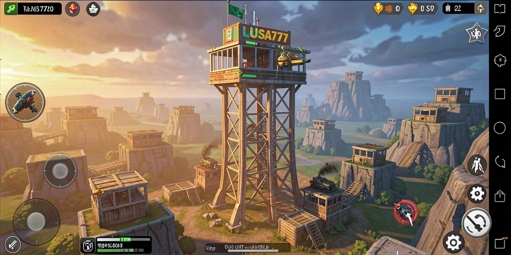 Tangkapan layar dari gameplay menegangkan di LUSA777.