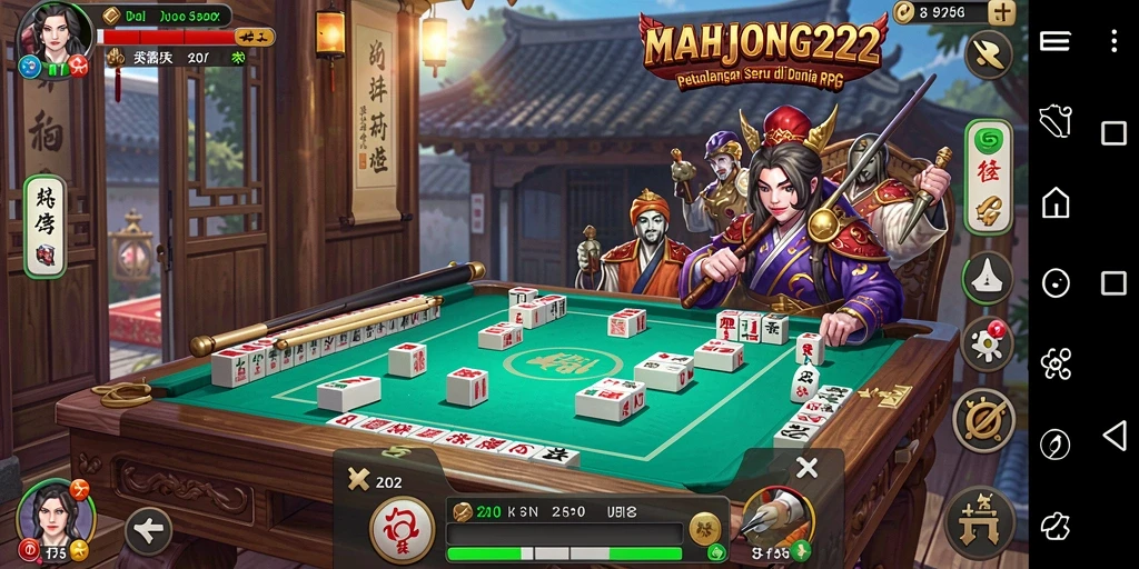 Tampilan gameplay RPG mendebarkan di MAHJONG222 yang penuh aksi.