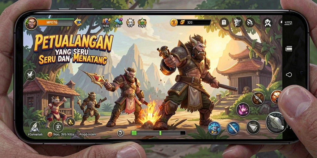 Tampilan gameplay MPO76 yang menegangkan dan penuh petualangan.