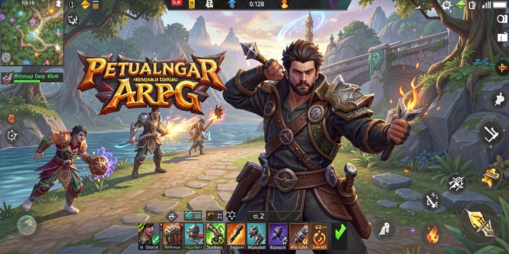 Tangkapan layar gameplay menarik dari OLX128 dengan aksi bertarung epik.