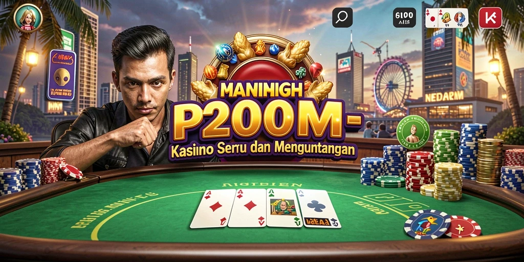 Tampilan menarik saat bermain game Kasino P200M yang seru.