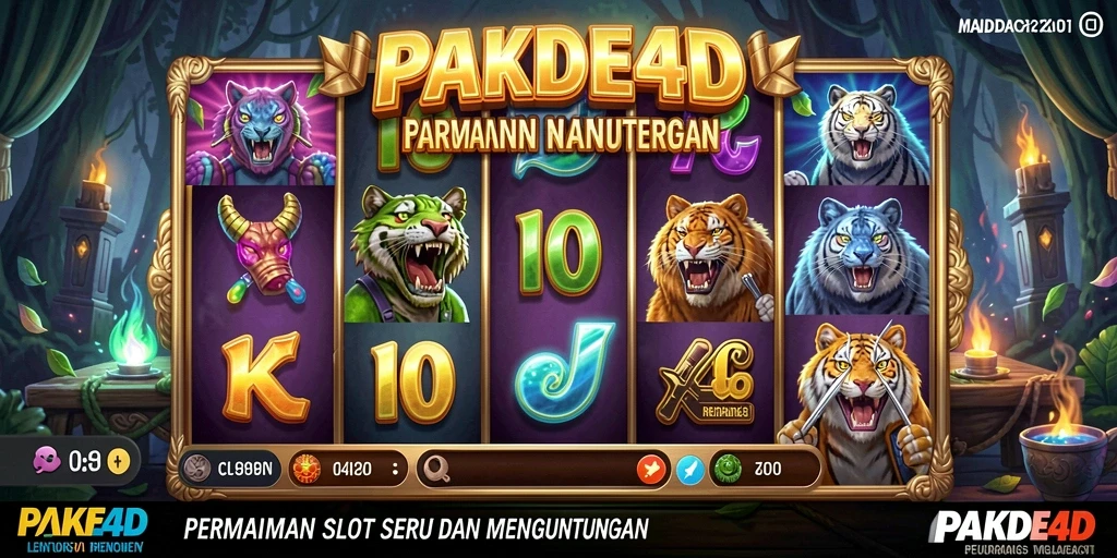Screenshot gameplay PAKDE4D yang menampilkan tampilan slot yang menarik.