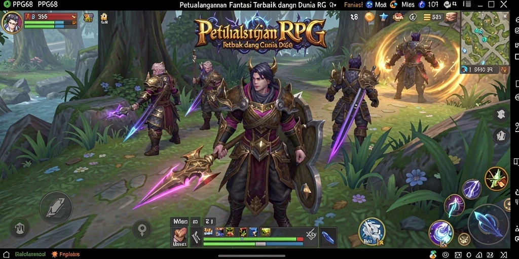 Tampilan gameplay PGG68 yang menakjubkan dan penuh aksi.