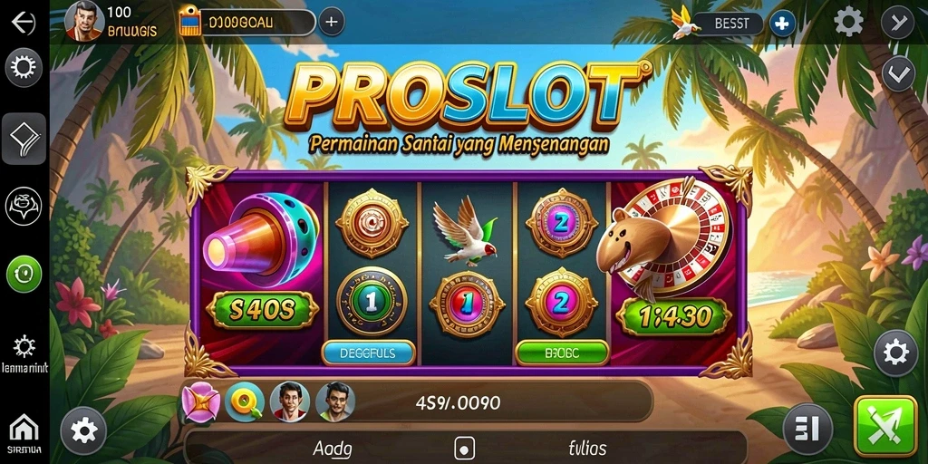 Gameplay menyenangkan dan grafis cerah di PROSLOT.