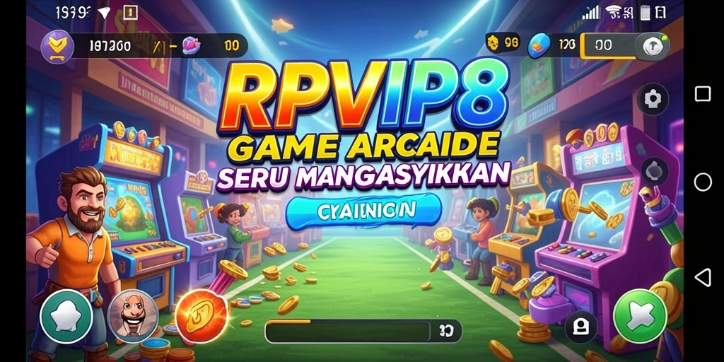 Screenshot gameplay RPVIP8 menampilkan aksi seru dalam game Arcade.