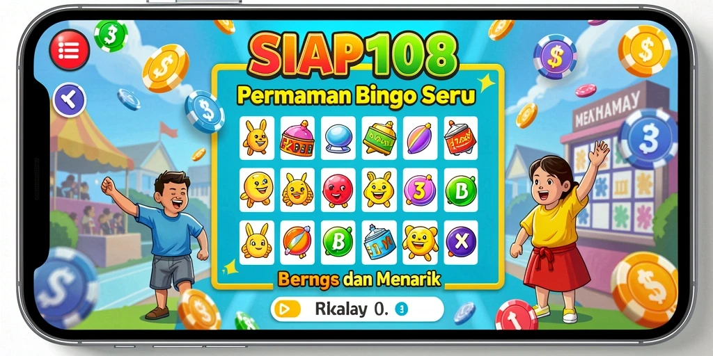 Tampilan gameplay Bingo yang seru dan interaktif di SIAP108.