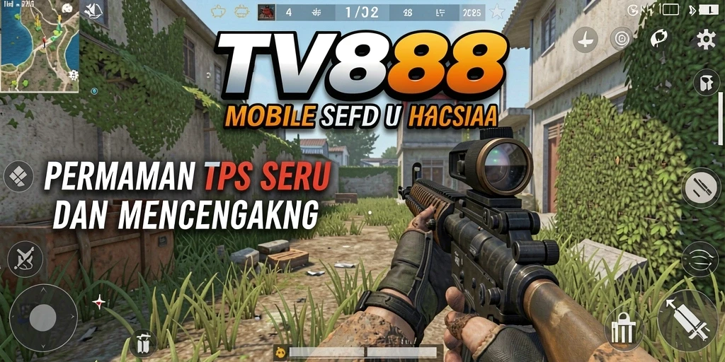 Screenshot menunjukkan aksi seru gameplay TPS di TV888.