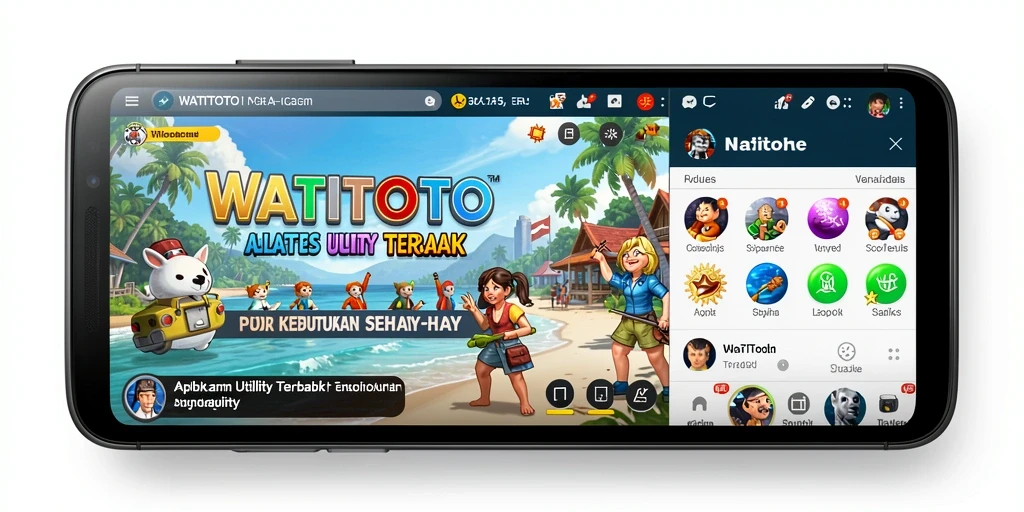 Screenshot utama WATITOTO menampilkan fitur manajemen tugas yang jelas.